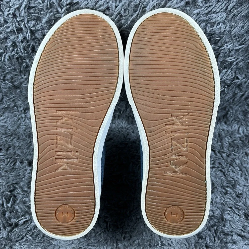 Kizik Unisex Irvine Canvas Lace-Up Sneakers MP7 Tidepool Size US M 6.5 W 8